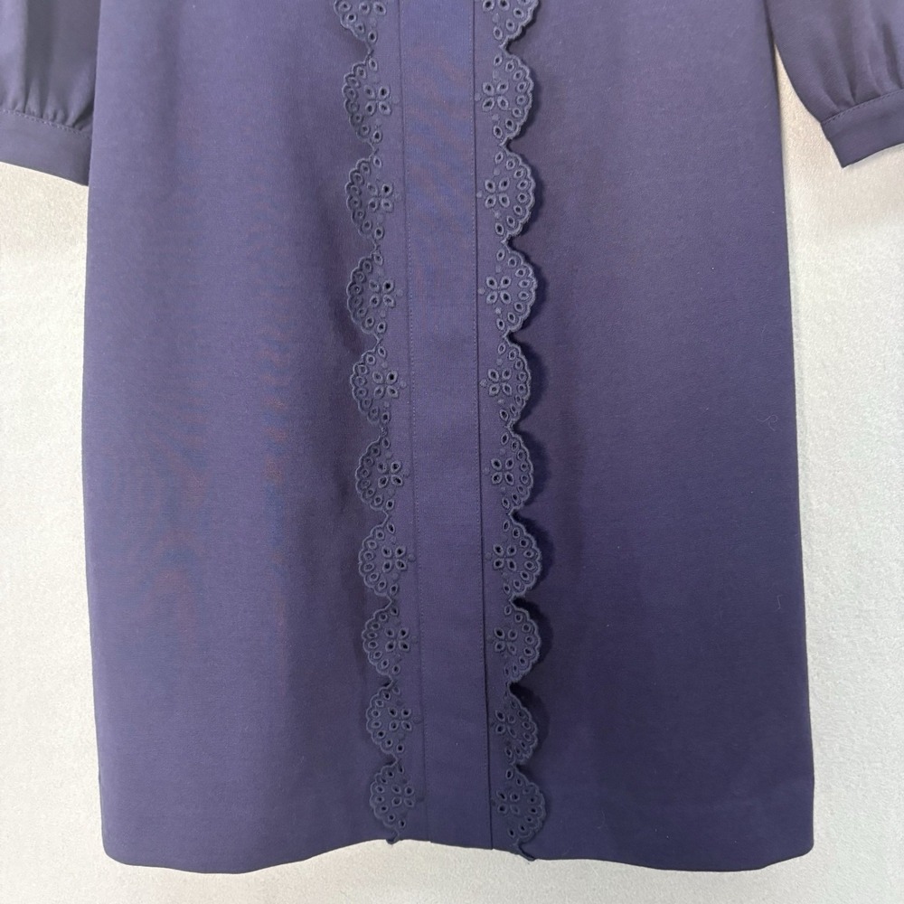 Boden Alexandra Ponte A-Line Sheath Dress Size 4 Petite Navy Blue Classic Career - Picture 4 of 15